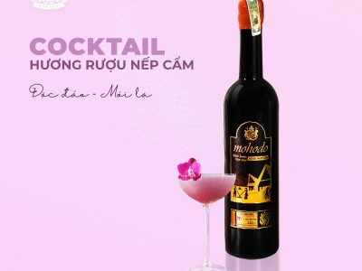 1 công thức pha cocktail từ rượu nếp cẩm